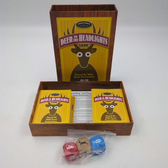 Deer in the Headlights Family Card Dice Game Front Porch Classics Complete - Picture 5 of 5